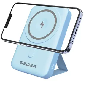 SEDEA Batterie Type Magsafe/induction Bleue 10000 Mah pas cher
