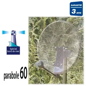 Comparateur de prix : SEDEA PARABOLE SATELLITE 60 TRANSPARENTE+ LNB 1 TV