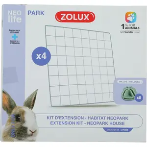 Zolux Extension pour Cage modulable pour Lapin Park 1.84 m² Grilles pas cher
