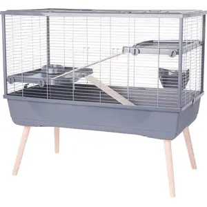 Comparateur de prix : Cage grillagée lapin et rongeur sur pieds NeoLife 100 L - Zolux Gris