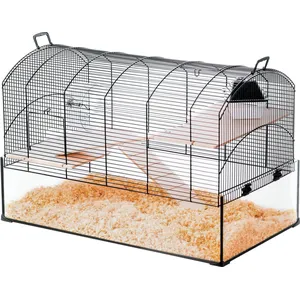 ZOLUX Cage - Animal Valley - Neo Panas XL - Noir - Plastique et métal - Pour gerbille et hamster