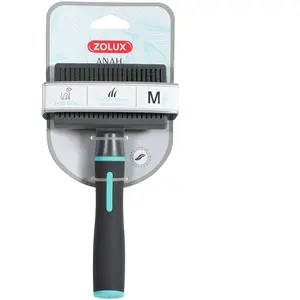 Comparateur de prix : Zolux Brosse pour Chiens Anah Moyen Rétractile Turquoise Noir/Bleu TU