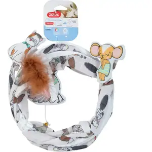 Jouet pour chat ouvert chatouille Zolux Blanc 70 cm 580204 pas cher