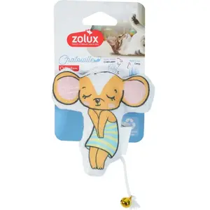 Jouet pour chat souris en grelot Zolux Orange TU 580164 pas cher