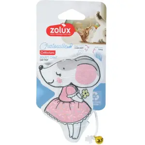 Jouet pour chat souris en grelot Zolux Tutu Rose TU 580168 pas cher