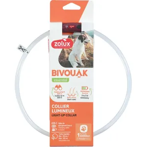 Comparateur de prix : Zolux Collier Lumineux Pour Chiens Poils Courts Bivouak