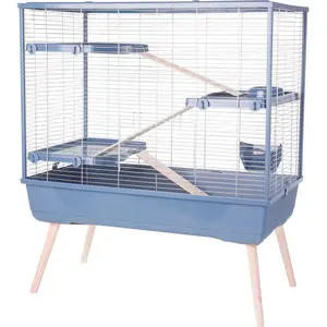 Comparateur de prix : Cage grillagée lapin et rongeur sur pieds NeoLife 100 XL - Zolux Bleu