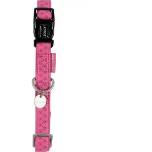 Zolux Collier réglable Mc Leather 10mm fuschia pas cher