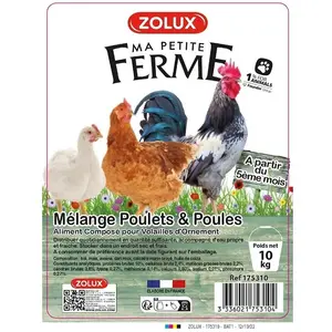 Zolux - Mélange poule et poulet 10kg pas cher