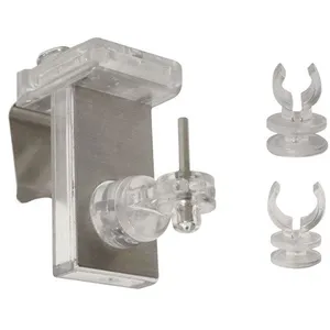 MOBOIS supports clipvit 3 en 1 translucide/chrome x2 pas cher