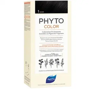 Comparateur de prix : PHYTO Color n°1 NOIR coloration permanente enrichie en pigments végétaux