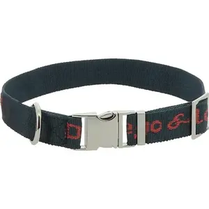 Collier pour chien en nylon Diego & Louna Gris 30 cm x 2 cm 409251030 pas cher