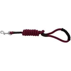 Laisse pour chien avec poignée Riding World Lucky Rouge 150 cm 4090560... pas cher