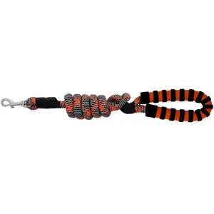 Laisse pour chien avec poignée Equithème Haspen Noir 150 cm 409055225 pas cher