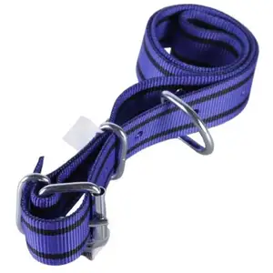 KAMER Collier en Nylon Double 125 x 4 cm Bleu pas cher