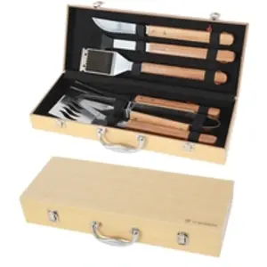 Mallette 6 ustensiles bambou Le Marquier AGR62 Beige pas cher