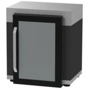 Meuble de cuisine d'extérieur Duo pour frigo 80 x 55 cm noir Le MarquierVendu parrakuten