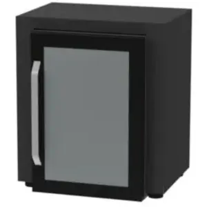 Meuble de cuisine d'extérieur pour frigo 80 x 55 cm noir Le Marquier pas cher