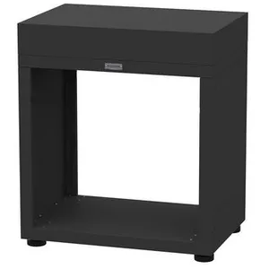 Comparateur de prix : LE MARQUIER Meuble ouvert à 4 pieds réglable, en acier noir - 80 x 55 x 92 cm