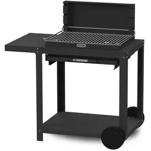 Barbecue charbon sur chariot Montory noir 61 x 40 cm Le Marquier pas cher