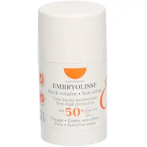 Comparateur de prix : Embryolisse STICK SOLAIRE SPF50+ crème solaire en stick SPF 50+ 15 g