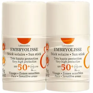 Embryolisse Stick Solaire SPF50+ Visage Zones Sensibles 2x15g pas cher