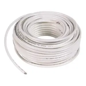 ELECTRALINE Sélection Brico-Travo Câble Télévision VG 50m Intérieur Blanc pas cher