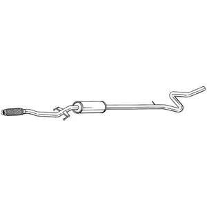 BOSAL Silencieux central pour PEUGEOT: 207, 208 (Ref: 292-045) pas cher