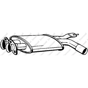 Bosal Silencieux central PRIX CANON, par ex. pour BMW pas cher