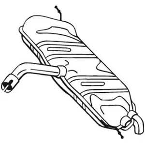 Comparateur de prix : BOSAL Silencieux arrière pour VOLKSWAGEN: Golf (Ref: 233-803)