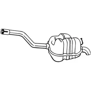 BOSAL Silencieux arrière pour VOLKSWAGEN: Golf (Ref: 233-543) pas cher