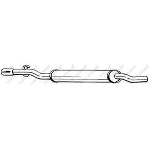 Silencieux central 233-507 Bosal 233507 pas cher
