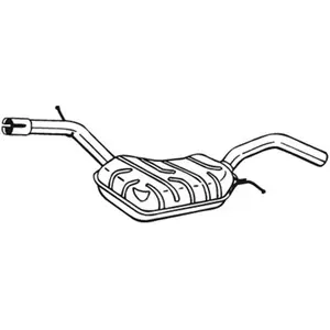 BOSAL Silencieux central pour VOLKSWAGEN: Passat, CC (Ref: 233-083) pas cher