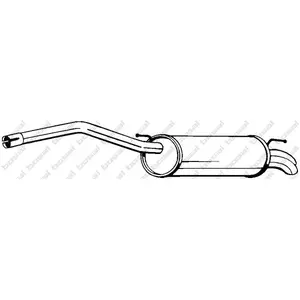 BOSAL Silencieux arrière pour VOLKSWAGEN: Caddy (Ref: 233-087) pas cher