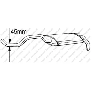 BOSAL Silencieux arrière pour VOLKSWAGEN: Polo (Ref: 233-393) pas cher