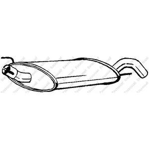 Comparateur de prix : BOSAL Silencieux arrière pour VOLKSWAGEN: Golf Cabriolet, Golf (Ref: 233-735)