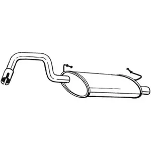 BOSAL Silencieux arrière pour VOLVO: 460, 440 (Ref: 235-203) pas cher