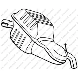 Bosal Silencieux arrière PRIX CANON, par ex. pour Volvo pas cher