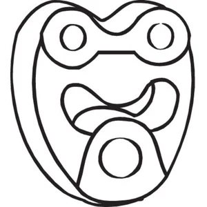 BOSAL silentbloc de suspension d'échappement pour MERCEDES-BENZ: Classe E (Ref: 255-304)