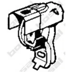 BOSAL Silent-bloc échappement Caoutchouc – Réf 255-102 – Équivalent VW Audi Seat Skoda