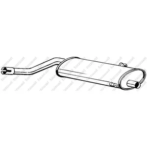 BOSAL Silencieux central pour SAAB: 900 (Ref: 215-755)