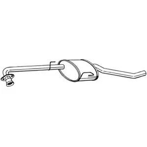 Bosal Silencieux central, centre gauche PRIX CANON, par ex. pour Opel pas cher