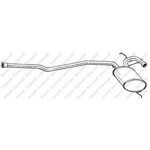 BOSAL Silencieux central pour RENAULT: R19 (Ref: 283-219) pas cher
