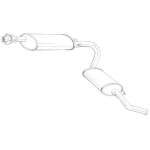 Comparateur de prix : Bosal Silencieux arrière PRIX CANON, par ex. pour Peugeot, Fiat, Citroën