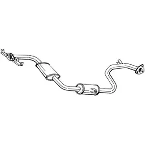 BOSAL Silencieux central pour MITSUBISHI: Space Runner (Ref: 283-077) pas cher