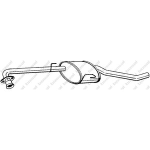 Bosal Silencieux central, centre gauche PRIX CANON, par ex. pour Opel pas cher