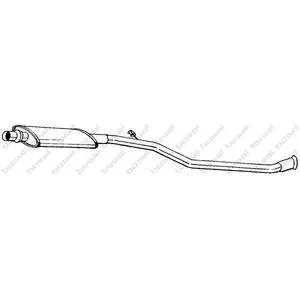 Comparateur de prix : Bosal Silencieux central PRIX CANON, par ex. pour Citroën, Peugeot
