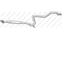 BOSAL Silencieux central pour NISSAN: Almera (Ref: 283-341) pas cher