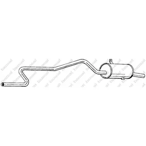 BOSAL Silencieux arrière pour NISSAN: Micra (Ref: 283-701) pas cher