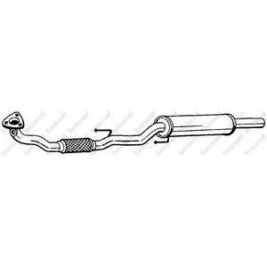BOSAL Silencieux avant pour VOLKSWAGEN: Fox (Ref: 280-413) pas cher